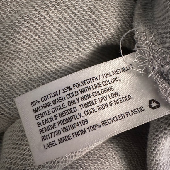 Wild Fable Heather Gray Silver Shimmer Women's Hoodie NWOT - Picture 6 of 6